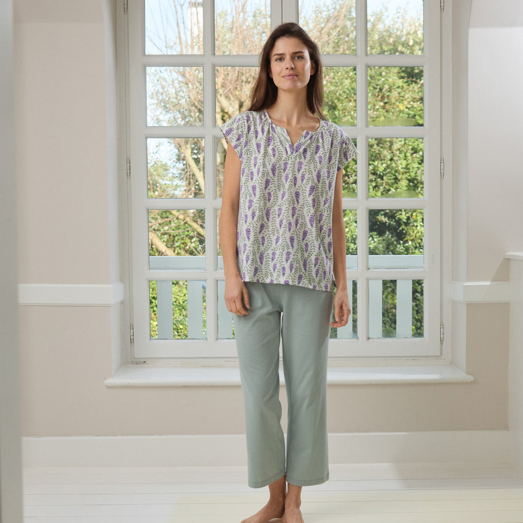 Pyjama court femme Parfum de Glycine - Linvosges