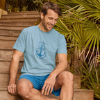 Pyjama-short homme Océan - Linvosges