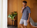 Pyjama short homme Ombres portées - Linvosges